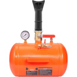 Rengashelman istutuspaineastia alumiinirunkoinen 19 litraa 5 9 8 bar turvaventtiilillä