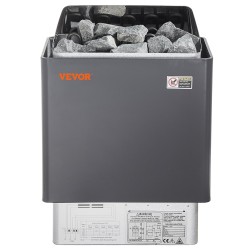 Sähkökiuas 8 kW seinään asennettava digitaalinen ohjain 3 tunnin ajastin 8–12 m³