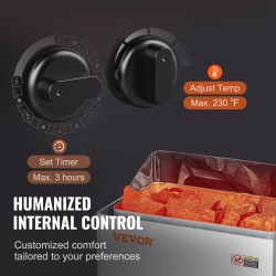 Sähkölämmitin 8 kW seinäasennus 8–12 m³ ruostumaton teräs 430 3 h ajastin