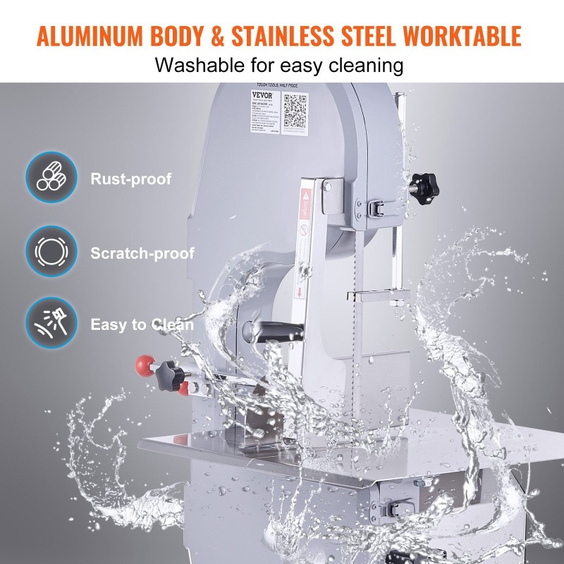 Sähköinen luusahakone 1500 W alumiiniseos ja ruostumaton teräs 4–200 mm