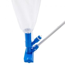 Käsikäyttöinen uima altaan imuri alumiinivarsi 56 tuuman kolmella harjalla keräyspussilla