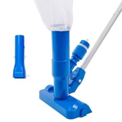 Käsikäyttöinen uima-altaan imuri alumiinivarsi 56 tuuman kolmella harjalla keräyspussilla