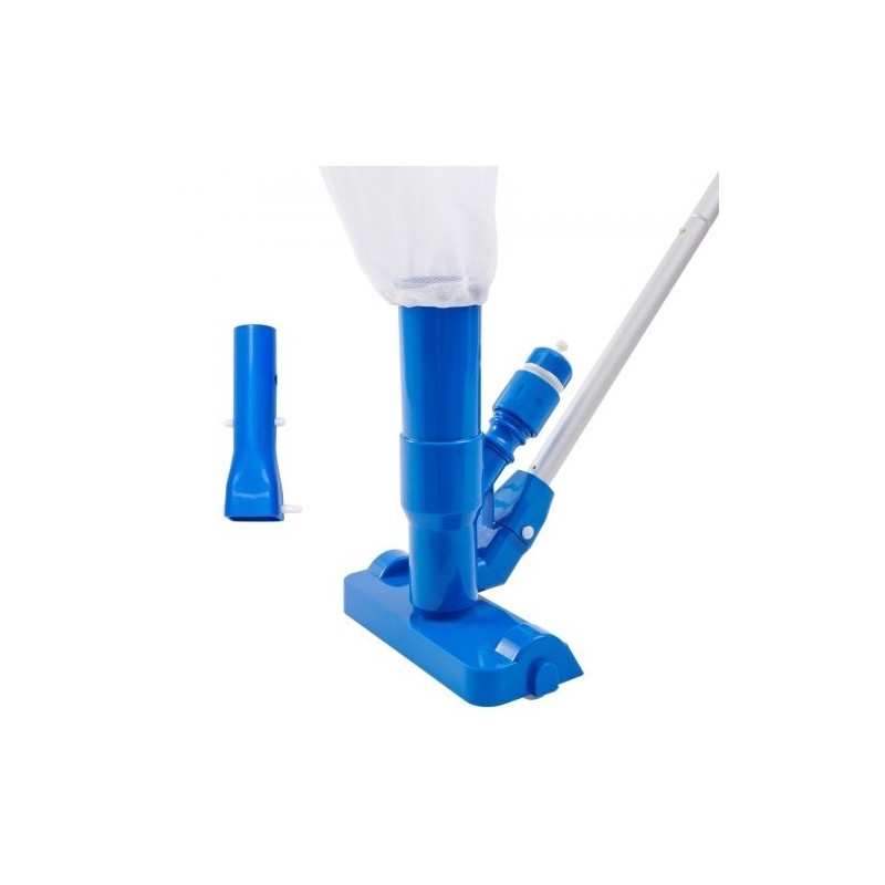 Käsikäyttöinen uima-altaan imuri alumiinivarsi 56 tuuman kolmella harjalla keräyspussilla