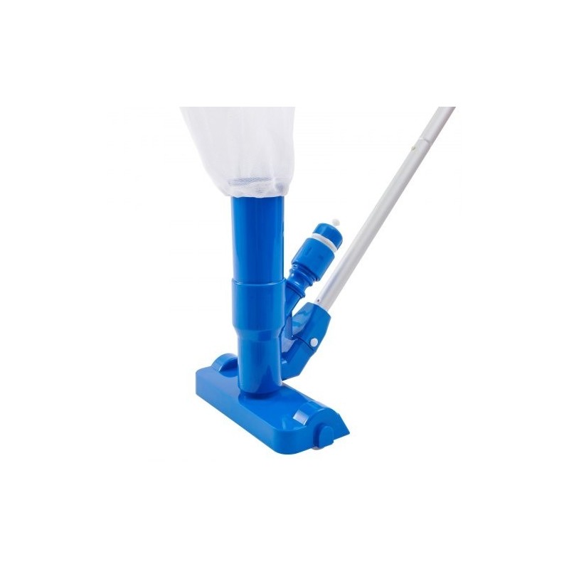 Käsikäyttöinen uima-altaan imuri alumiinivarsi 56 tuuman kolmella harjalla keräyspussilla