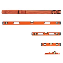 Vatupassisarja alumiiniseos magneettinen neliosainen kolme kuplaputkea iskunkestävä 48/24/16/10 tuumaa