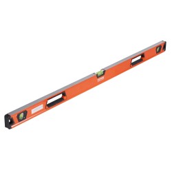 Kuplavesivaaka alumiinirunkoinen 1222 mm 3 kuplaa 0 45 ja 90 astetta iskunkestävä