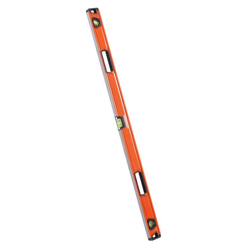 Kuplavesivaaka alumiinirunkoinen 1222 mm 3 kuplaa 0, 45 ja 90 astetta iskunkestävä