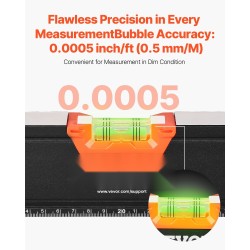 4-osainen magneettinen vatupassisarja alumiinirunko 10 16 24 48 tuumaa fluoresoivat kuplaputket