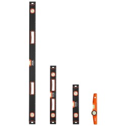 4-osainen magneettinen vatupassisarja alumiinirunko 10 16 24 48 tuumaa fluoresoivat kuplaputket