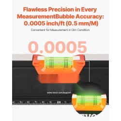 6-osainen alumiininen laatikkovatupassisarja pituudet 10–78 tuumaa magneetti 10 tuuman tasossa