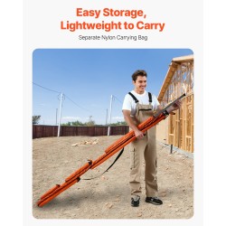 6-osainen alumiininen laatikkovatupassisarja pituudet 10–78 tuumaa magneetti 10 tuuman tasossa