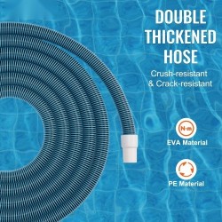 Allasimuriletku 38 millimetrin halkaisija 9,1 metrin pituus tyhjennykseen ja imurointiin