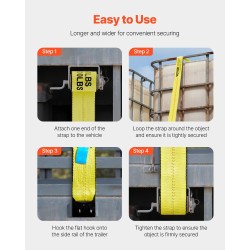 Vinssihihnat polyesteri 10 kpl 10,2 cm 12,2 m 2,7 t tasakoukku