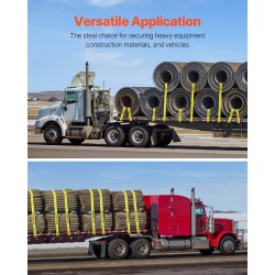 Vinssihihnat polyesteri 10,2 cm 9,1 m 2,7 t työkuorma 4 kpl