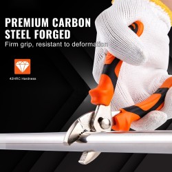 Pihdisarja 8-osainen korkeahiiliteräs raskaisiin töihin sisältää urapihdit jakoavaimen ja työkalulaukun