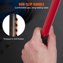 Kaapelikenkäpuristin karkaistu teräsrunko viputoiminen kahva 6–50 mm² puristusalue 60 kpl alumiinirenkaita