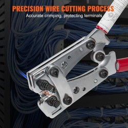 Puristuspihdisarja karkaistua terästä 6–50 mm² kaapeleille sisältää 48 kuparirengasta 100 kutistesukkaa