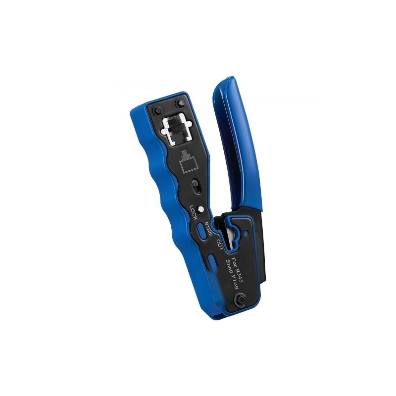 Monitoiminen RJ45-puristustyökalu 8-napaisille liittimille karkaistu teräs 20 läpivientiliitintä johdonkuorija ja verkkotesteri