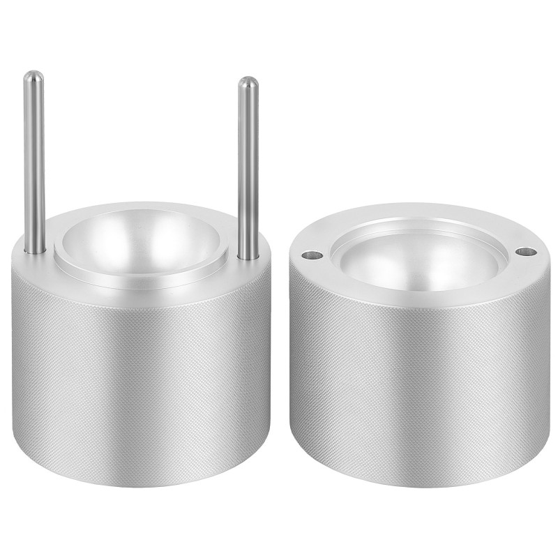 Jääkappalepuristin ilmailualumiinista 60 mm jääpalloille mukana jääpihdit ja tippa-allas