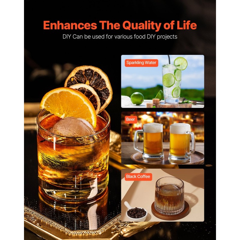 Jääpallopuristin ilmailualumiinirunko 60 mm silikonimuotti alusta pihdit tippalevy lasi viskiin ja cocktaileihin