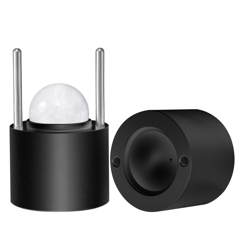 Jääpallopuristin ilmailualumiinirunko 60 mm silikonimuotti alusta pihdit tippalevy lasi viskiin ja cocktaileihin