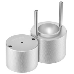 Jääpalloprässi ilmailualumiinia 53 mm pihdeillä ja tippa-astialla viskille ja cocktaileille