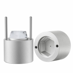 Jäätimanttipuristin lentokonealumiini 65 mm mukana jääpihdit ja tippatarjotin viskille ja cocktaileille