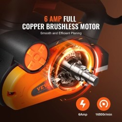 Sähköinen käsihöylä 8,25 cm höyläysleveys 2 mm maksimisyvyys alumiinipohja