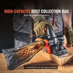 Sähköinen käsihöylä 8,25 cm höyläysleveys 2 mm maksimisyvyys alumiinipohja