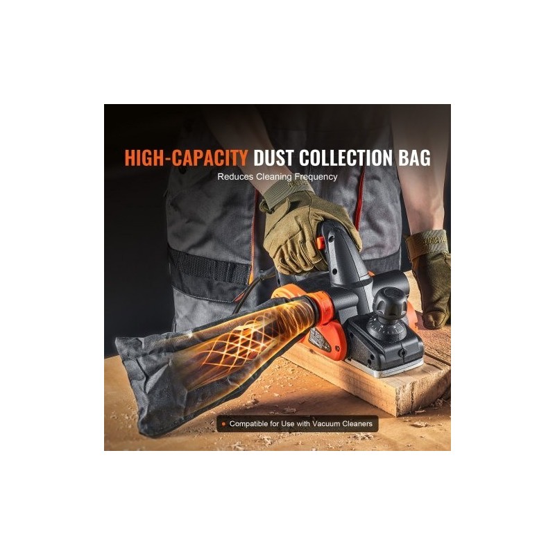 Sähköinen käsihöylä 8,25 cm höyläysleveys 2 mm maksimisyvyys alumiinipohja