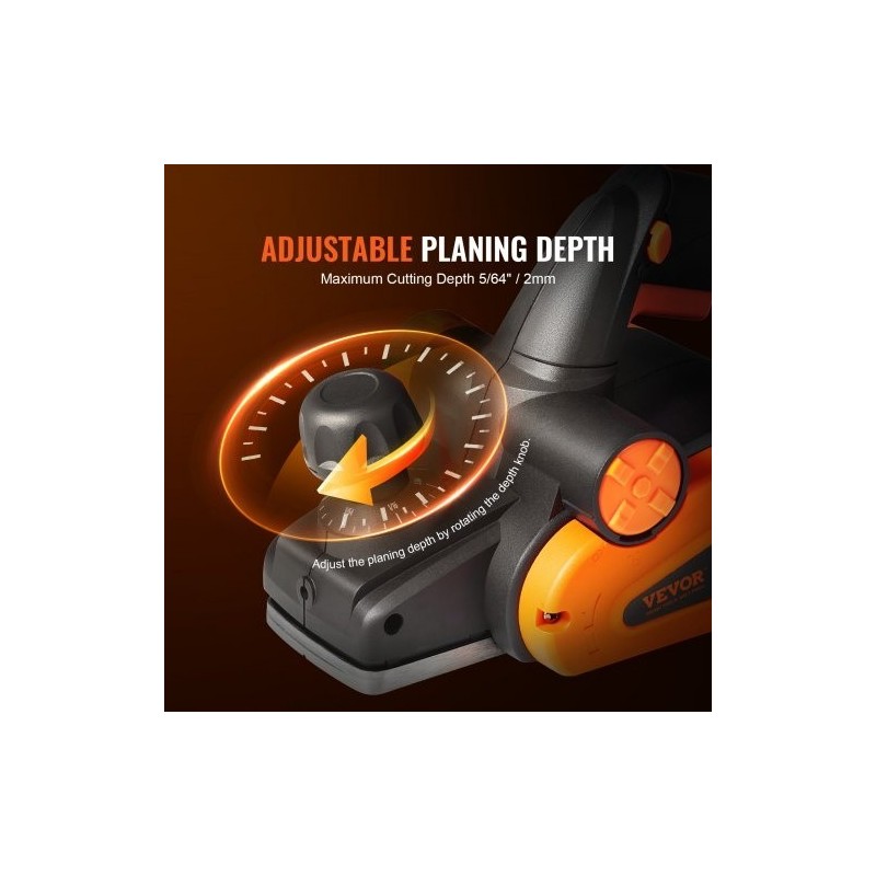 Sähköinen käsihöylä 8,25 cm höyläysleveys 2 mm maksimisyvyys alumiinipohja