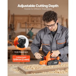 Sähköinen käsihöylä 82 mm leikkuuleveys 650 W 2 mm 2 terää