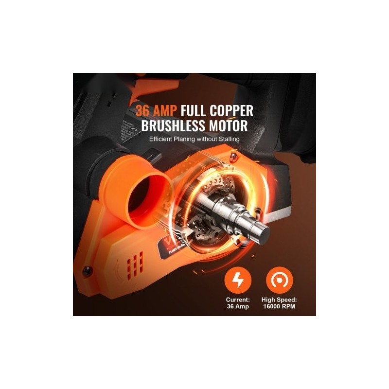 Johdoton sähköhöylä 82,5mm höyläysleveys 2mm syvyys kestävät terät kaksisuuntainen purunpoisto