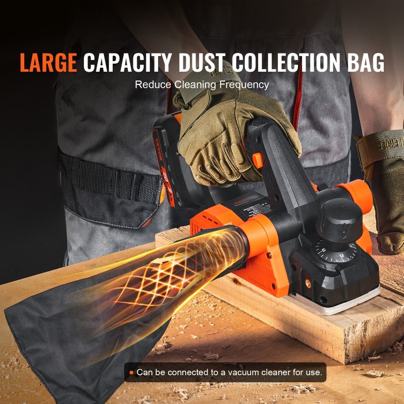 Johdoton käsihöylä 82,6 mm höyläysleveys 2 mm höyläyssyvyys korkeakovuiset terät kaksisuuntainen purunpoisto