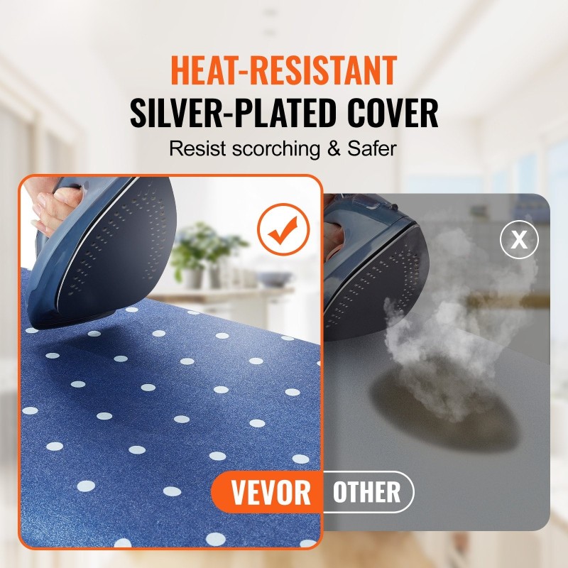 Silityslauta nelikerroksinen lämpöä kestävä päällinen ja puuvillapäällinen säädettävä korkeus säilytyshylly