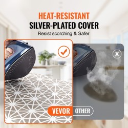 Silityslauta 1100 x 334 mm silityspinta 7-portainen korkeudensäätö 2 päällistä