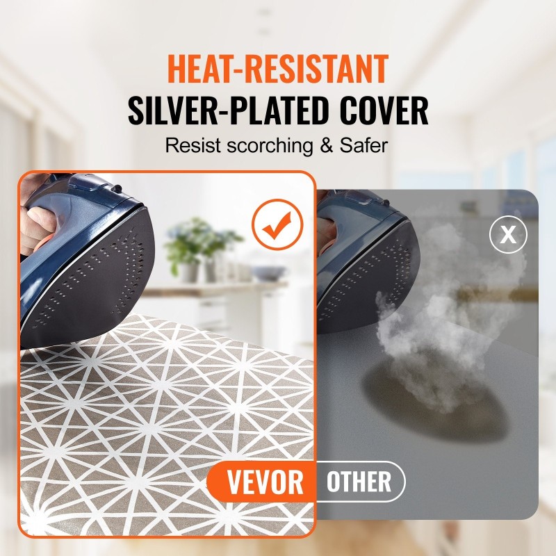 Silityslauta 1100 x 334 mm silityspinta 7-portainen korkeudensäätö 2 päällistä