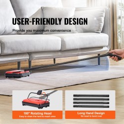 Käsikäyttöinen mattoharja 300 ml keräyssäiliöllä 17 cm puhdistusleveys kotiin