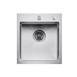 Tiskiallas 304 ruostumatonta terästä päälle asennettava yksialtainen 40x45 cm