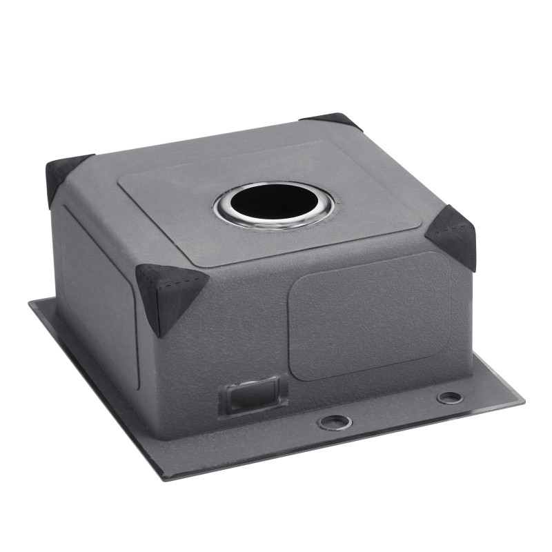 Keittiöallas 304-ruostumatonta terästä 40x45 cm yhdenaltaainen ylhäältä asennettava musta