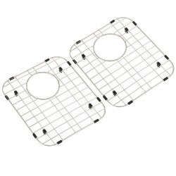Allassuojaritilä 304-ruostumatonta terästä 338 x 295 mm R50-kulmasäde 2 kpl keittiöaltaaseen