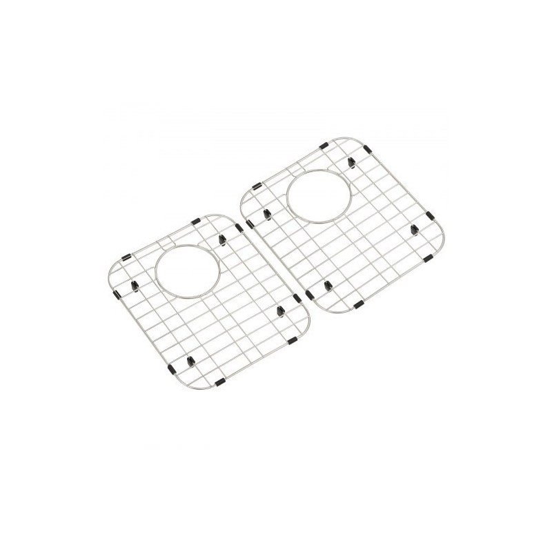 Allassuojaritilä 304-ruostumatonta terästä 338 x 295 mm R50-kulmasäde 2 kpl keittiöaltaaseen