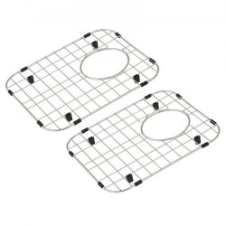 Allassuojaritilä 304-ruostumatonta terästä 338 x 295 mm R50-kulmasäde 2 kpl keittiöaltaaseen