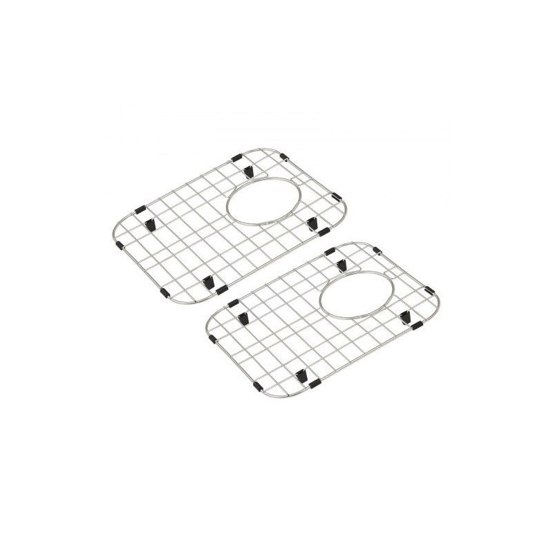 Allassuojaritilä 304-ruostumatonta terästä 338 x 295 mm R50-kulmasäde 2 kpl keittiöaltaaseen