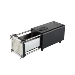 Sähköinen perunaleikkuri 1 2 ja 3 8 tuumaisilla ruostumattomilla terillä perunoille ja vihanneksille