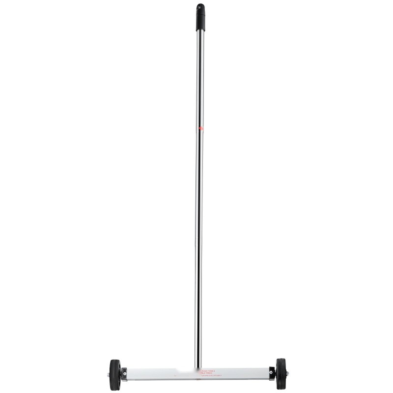 Magneettinen lakaisija pyörillä 43 cm keräyspinta 4,5 kg vetokyky säädettävällä teleskooppivarrella