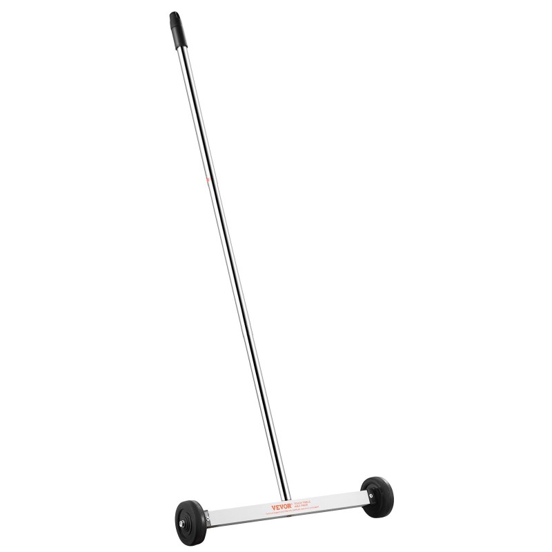 Magneettinen lakaisija pyörillä 43 cm keräyspinta 4,5 kg vetokyky säädettävällä teleskooppivarrella