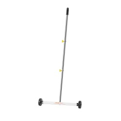 Magneettiharava pyörillä 445 mm työleveys 4,5 kg nostokyky säädettävällä varrella