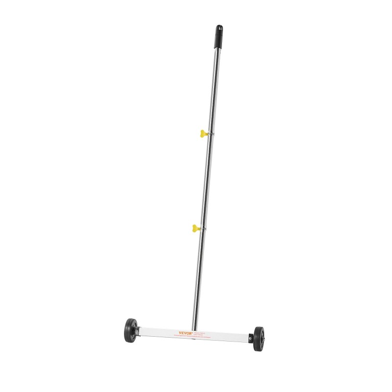 Magneettiharava pyörillä 445 mm työleveys 4,5 kg nostokyky säädettävällä varrella