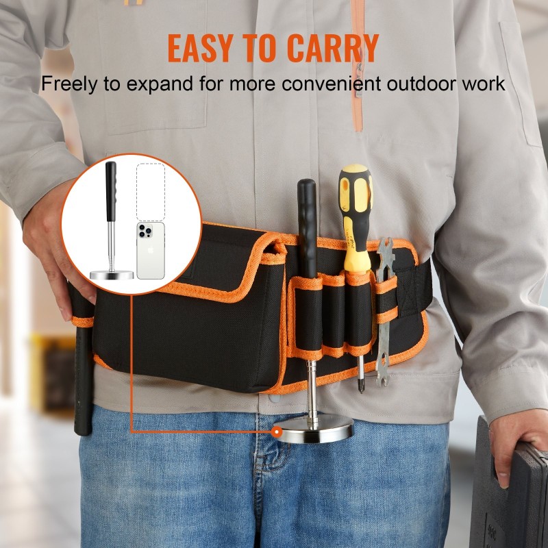 Käsikäyttöinen magneettikeräin 15,9 kg vetovoima säädettävä teleskooppivarsi 210–845 mm ergonominen kahva